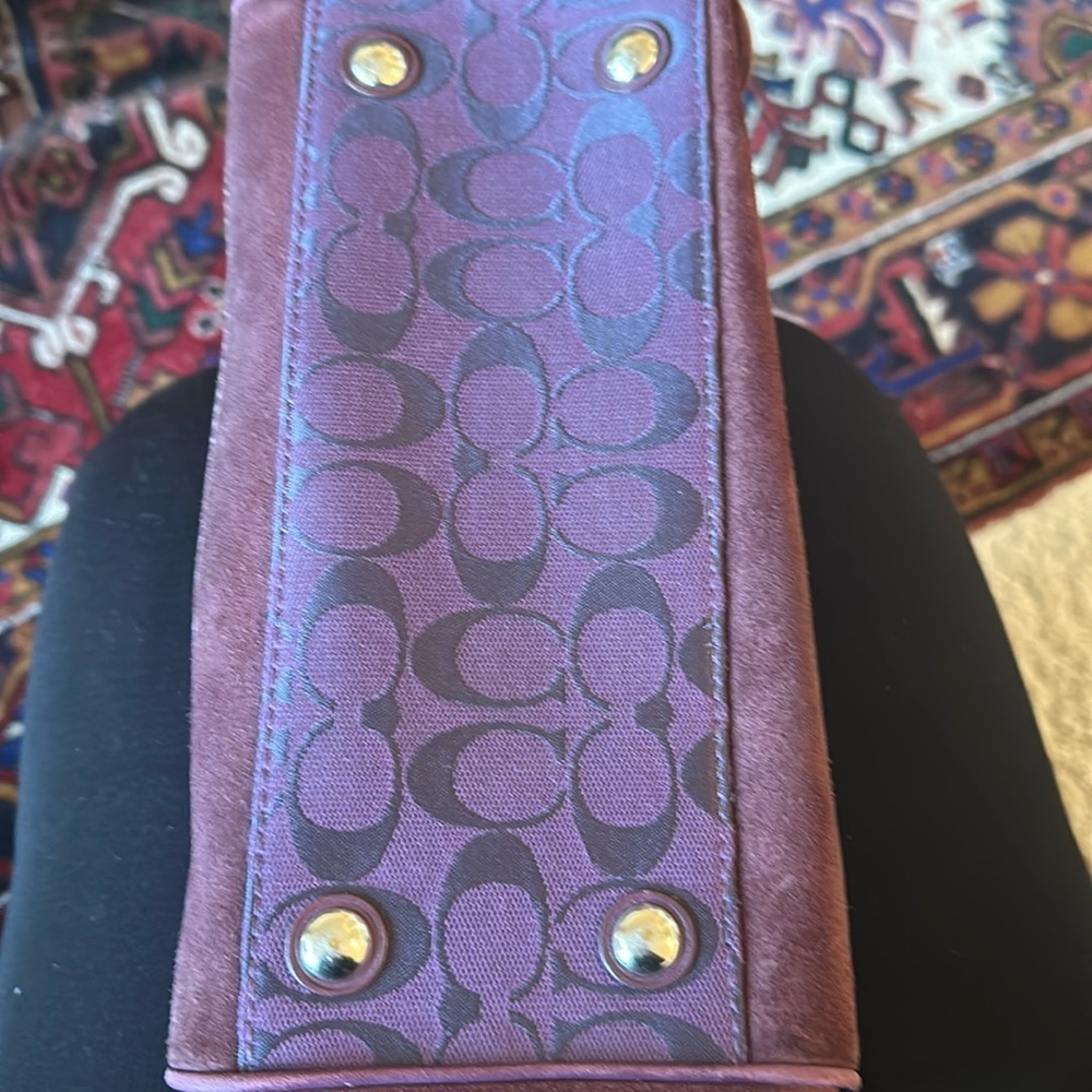 Authentic Purple Coach satchel - Picture 3 of 6